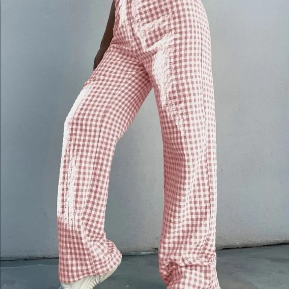 Pink Patterned Pants - Picture 2 of 2